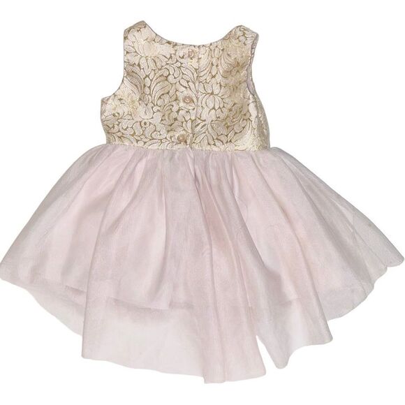 NWT Mia & Mimi pink gold dress size 12 months - Picture 2 of 3